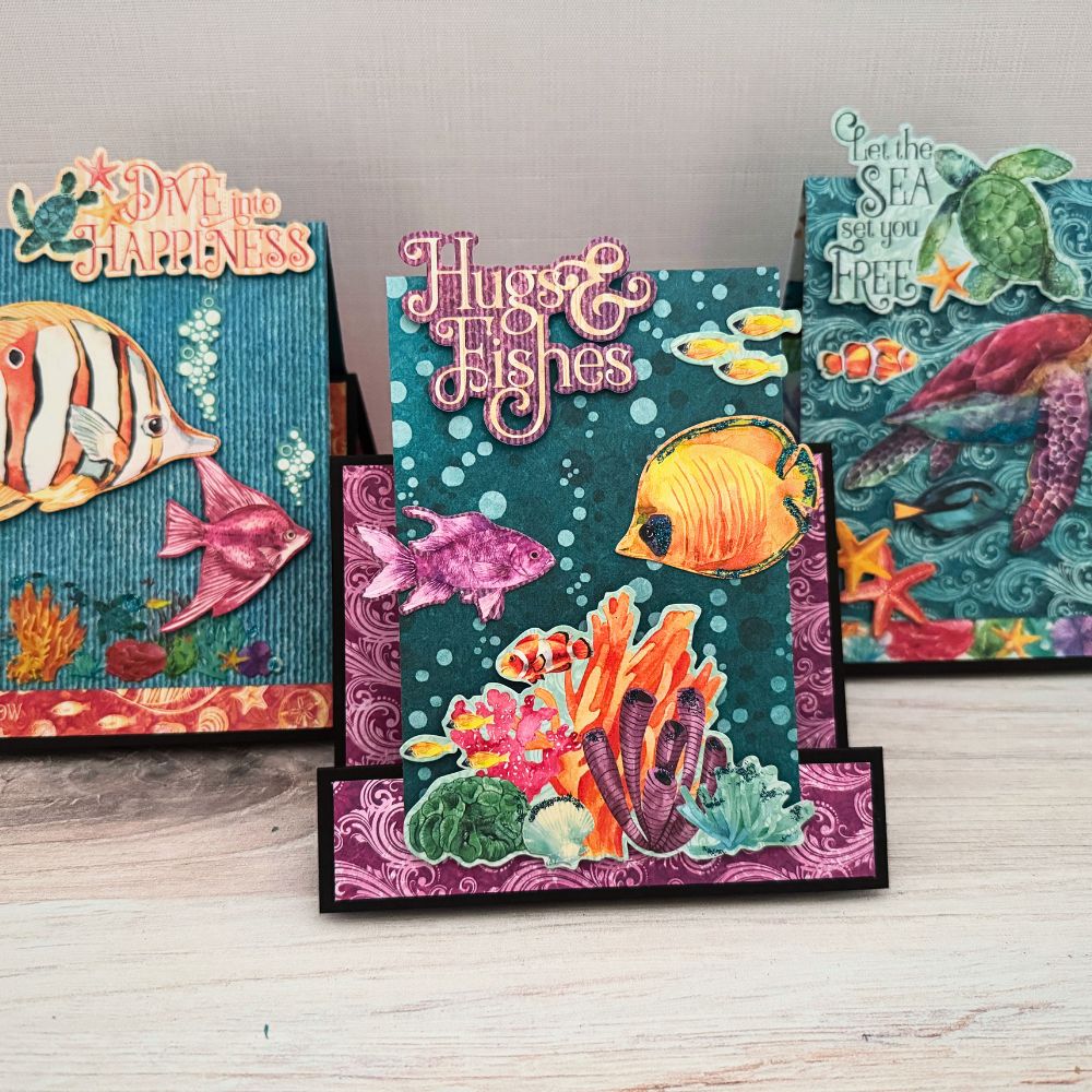 Graphic 45 Seas the Day - Faux Step Card Set 2025 Kit 5